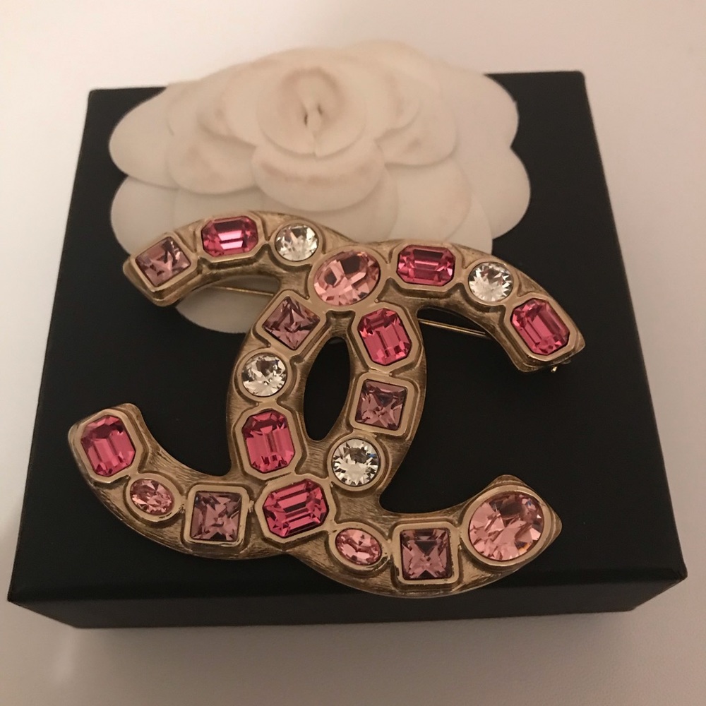 ❌SOLD❌ Chanel Pink Gem Brooch